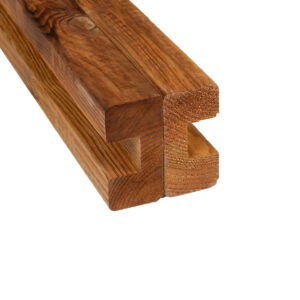 Poteau "u" de clôture cl4 marron 45x90x2400mm (27mm)