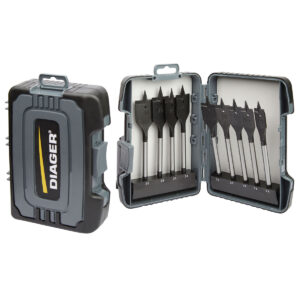 Coffret 9 mèches plates ø14-30mm