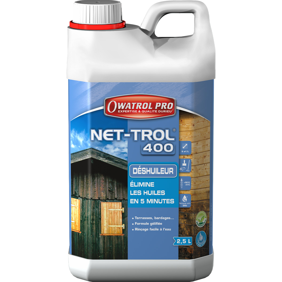 Déshuileur decrassant tous bois 2.5l