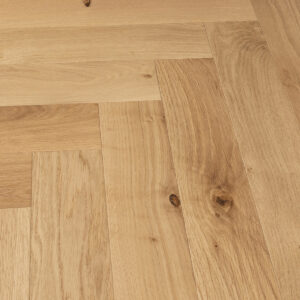 Parquet contrecollé chêne bâton rompu ru verni mat 12x90x500mm