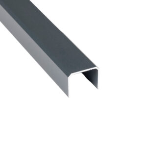 Profil de finition U 27 gris texturé 1955mm