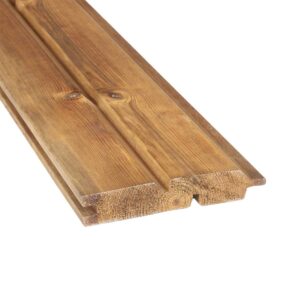 Lame inter de clôture faux clairevoie cl.4 marron 27x145x2000mm